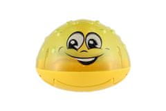 Teddies Vodna igrača Splash fontana plastična 10cm rumena na baterije z lučko