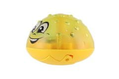 Teddies Vodna igrača Splash fontana plastična 10cm rumena na baterije z lučko