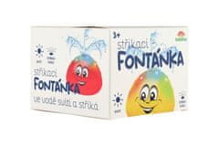 Teddies Vodna igrača Splash fontana plastična 10cm rumena na baterije z lučko