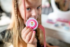 Kreda za lase beauted roza plastika 5cm na kartici