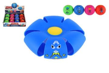 Teddies Ploščata žoga - Vrzi disk, ujemi žogo! plastika 8 cm