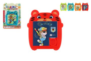 Teddies Gibljiva sestavljanka žival iz plastike 9x10cm 4 barve na kartici