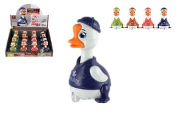 Teddies Plastična račka 9 cm na vztrajniku