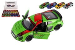 Teddies Avto Kinsmart 2020 Audi R8 Coupé 1:36 kovina/plast 12,5cm 4 barve za povratno raztezanje