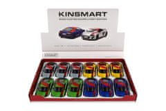 Teddies Avto Kinsmart 2020 Audi R8 Coupé 1:36 kovina/plast 12,5cm 4 barve za povratno raztezanje