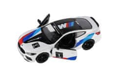 Teddies Avto Kinsmart BMW M8 Competition Coupé 1:38 kovina/plast 12,5cm 4 barve za povratno raztezanje