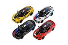 Teddies Avto Kinsmart BMW M8 Competition Coupé 1:38 kovina/plast 12,5cm 4 barve za povratno raztezanje