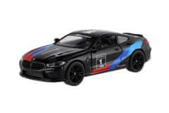 Teddies Avto Kinsmart BMW M8 Competition Coupé 1:38 kovina/plast 12,5cm 4 barve za povratno raztezanje