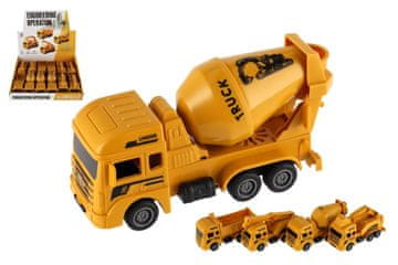 Teddies Avtomobilska gradbena plastika 12cm za izvlečne 4 vrste