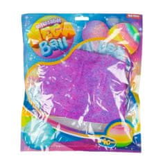 Teddies Napihljiva pisana žoga velika 40 cm mešanica barv v vrečki 25x29cm 12m+