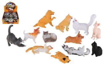 Teddies Pet farm plastika 5-8cm pes, mačka