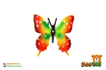 Tropski metulj Papilio/otakarek barvni zooted plastika 6cm