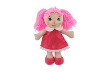 Teddies Košarasta lutka Mazlinka z rožnatimi lasmi 31cm 0m+