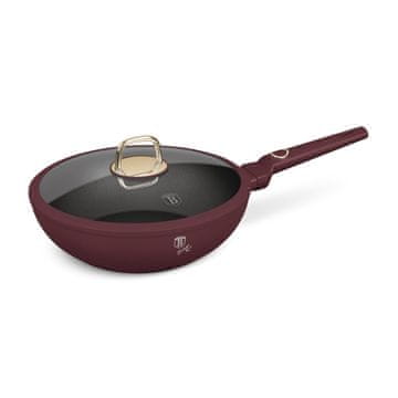 Berlingerhaus Ponev Wok s pokrovom in površino iz titana 28 cm Leonardo Collection BH-8034
