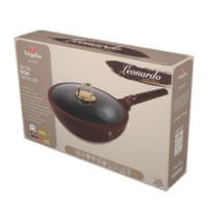 Berlingerhaus Ponev Wok s pokrovom in površino iz titana 28 cm Leonardo Collection BH-8034