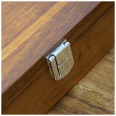 Dellingerjev komplet nožev 3 kosi + vilice v leseni darilni škatli, oreh