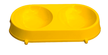 Plastična skleda za pse in mačke majhna dvojna