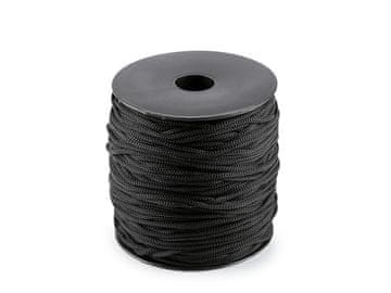 Preja za pletenje in kvačkanje Anet macrame Ø2 mm 90 g - črna vrvica