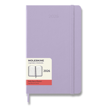 Moleskine Dnevnik 2026 - trda vezava, L, dnevni, lila