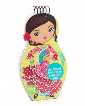 Ella & Max Obleko gor španska lutka Ines - barvne strani