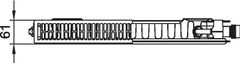 Kermi Radiator Profil Kompakt FKO 11 600X1200 1175W BEL FK0110612