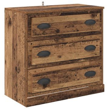 Vidaxl Strani šal Star les 70 x 35,5 x 67,5 cm Konstruiran les