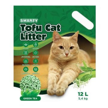 Smarty Tofu mačja stelja - zeleni čaj 5,4kg/12l