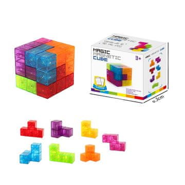 Magnetni komplet Magic Magnetic Cube - Translucent