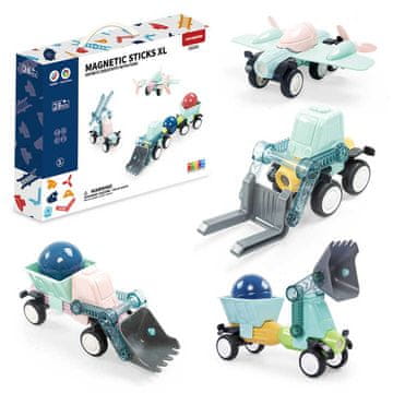 Magnetni komplet 29kosov - Magnetic Sticks XL Vehicle