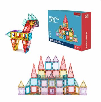 Magnetni gradbeni set Magical Tiles 66 delni set