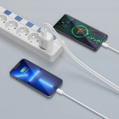 Tech-protect NCA45W GaN polnilnik USB / USB-C 45W PD QC, bela