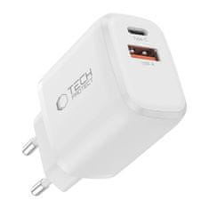 Tech-protect NCA45W GaN polnilnik USB / USB-C 45W PD QC, bela