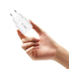 Tech-protect NCA45W GaN polnilnik USB / USB-C 45W PD QC, bela