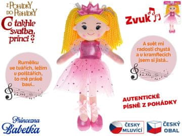 Princesa Babetka 35cm češka pojoča lutka