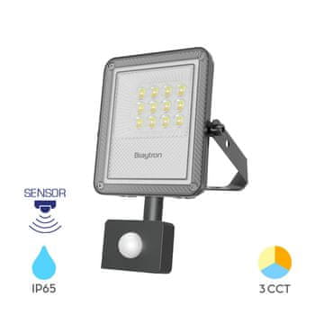 BRAYTRON FLOOD PF reflektor LED 10W CCT PIR IP65 antracit