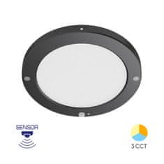 BRAYTRON BP03 panel LED 20W CCT PIR okrogel črn