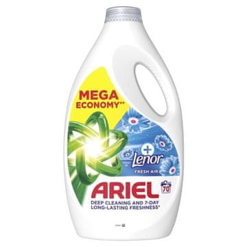 Pralni gel Ariel - Lenor Fresh Air, 70 odmerkov