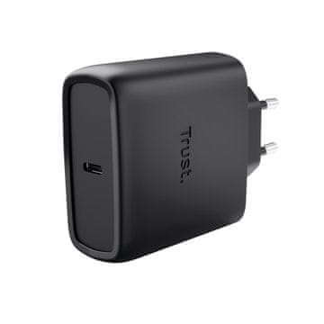 Trust MAXO 65W USB-C POLNILEC ČRNE BARVE