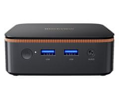 Blackview MP20 namizni mini računalnik, Windows 11 PRO, AMD Ryzen 3 3300U, 16GB RAM, 512GB SSD, WIFI 6, Bluetooth 5.2, Ethernet, 4x USB Type-A, 1x HDMI, 1x DP, 1x minijack, črn