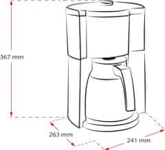 MELITTA Filter kavni aparat Look V Therm Timer črn