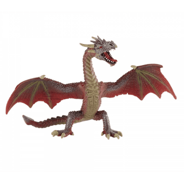Bullyland Figurica rdečega zmaja za torto 14x10cm