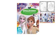 Jiri Models Pobarvanka z nalepkami Ledeno kraljestvo/Frozen A4 21x30cm