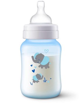 Philips Avent Anti-colic steklenička 260 ml modra s slonom