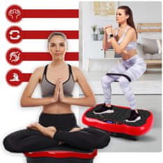 LIVEFY Fit Plate vibracijska plošča za vadbo, črna