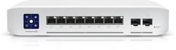 Ubiquiti UniFi Switch Enterprise 8 PoE+ (8x 2,5GbE + 2x 10Gb SFP+), zmogljivost 120 W