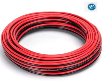 Aigostar Žica 2×0,75 črno/rdeča 5m