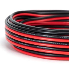 Aigostar Žica 2×0,75 črno/rdeča 10m