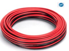 Aigostar Žica 2×0,75 črno/rdeča 10m