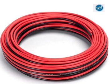 Aigostar Žica 2×0,75 črno/rdeča 10m