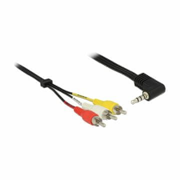 Delock kabel avd/vid 3.5M/4pinKotni-3x Cinch 1,5m 84724